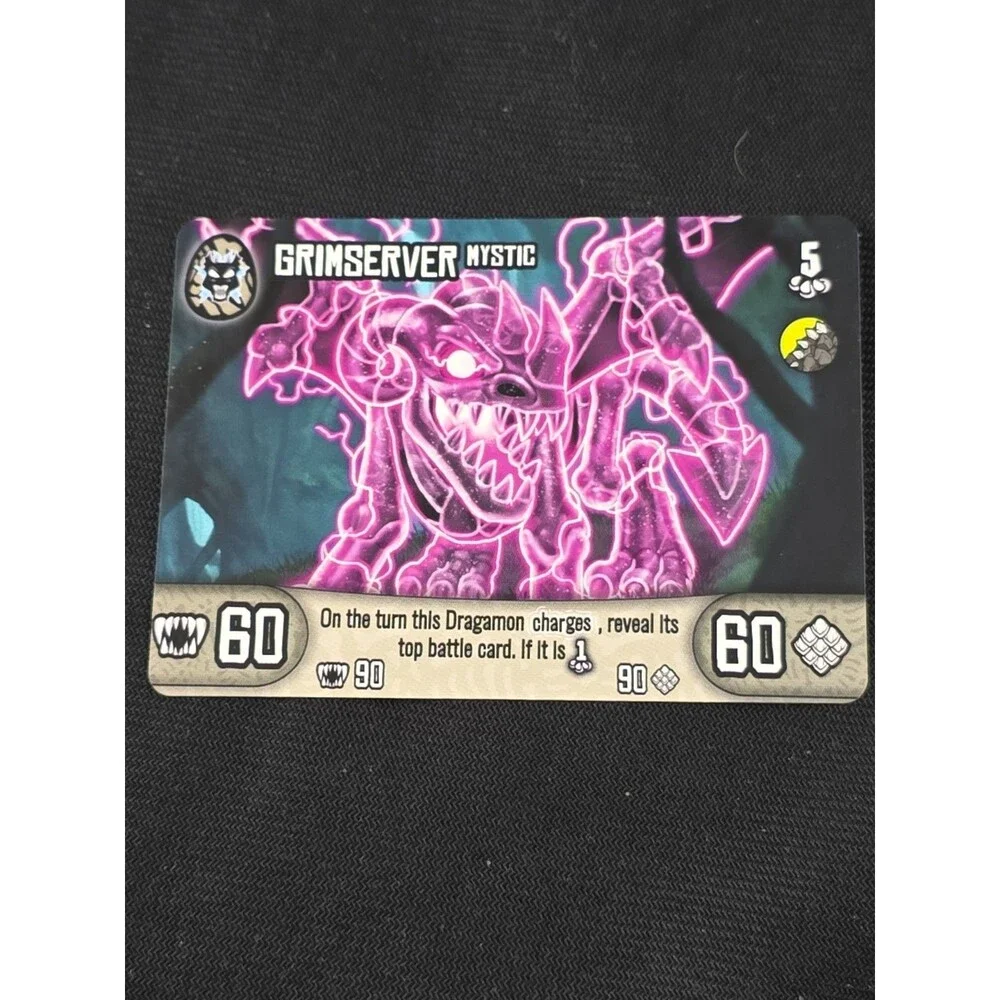 Dragamonz Grimserver Rare Mystic With Card Dragon Minifigure Mini Figure Animal